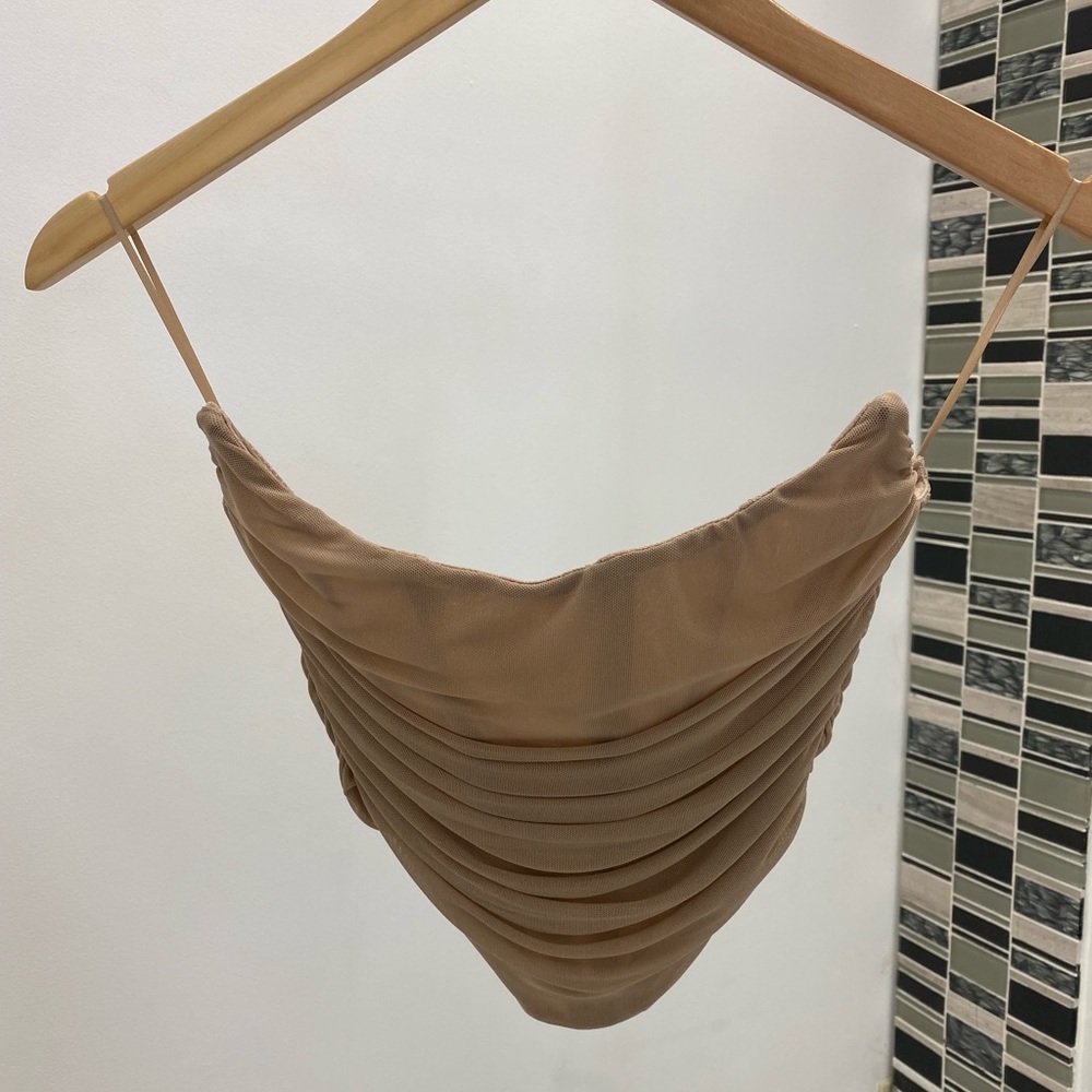 Tan corset Top